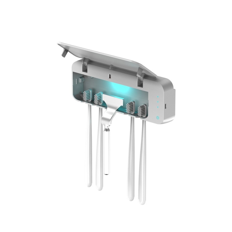 5W UV Toothbrush Sanitizer , Toothbrush Sterilizer Holder Wall Mounted